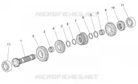 Primary gear shaft