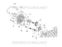 Driven pulley shaft