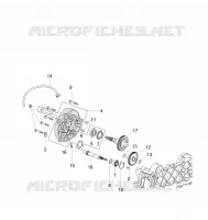 Driven pulley shaft