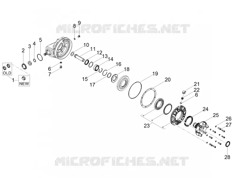 Rear transmission / Components