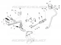 Rear master cylinder