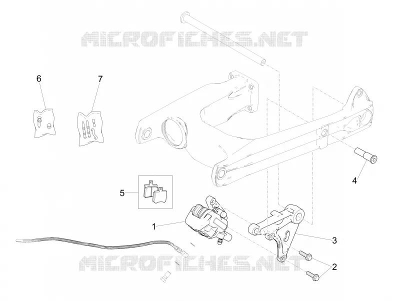 Rear brake caliper