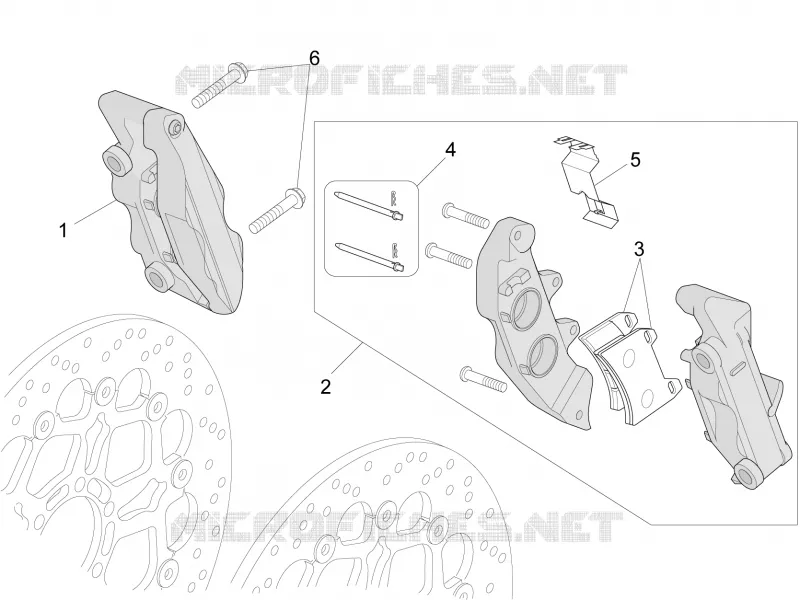 Front brake caliper